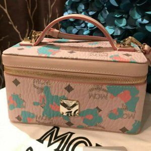 MCM Powder Pink Visetos Pouch Mini Crossbody